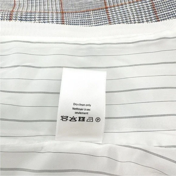 $698 Veronica Beard Schoolboy Dickey Jacket Blazer Plaid pearlized buttons sz 8 - Picture 10 of 15